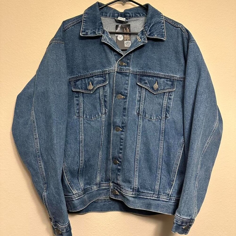 Vintage 90s Medium Wash Denim Button Down Jacket
